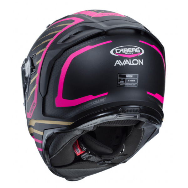 ⁦קסדה מלאה קאברג שחור/ורוד – CABERG AVALON⁩ – תמונה ⁦3⁩