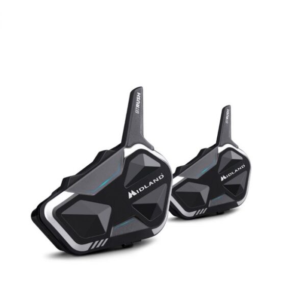 ⁦דיבורית בלוטוס לקסדה MIDLAND BT RUSH – ערכה זוגית⁩ – תמונה ⁦2⁩