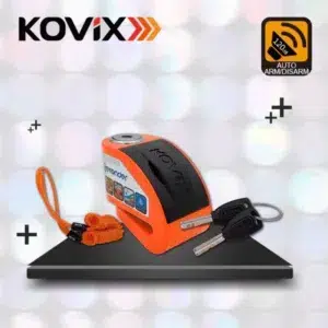 מנעול דיסק עם אזעקה 6 מ''מ כתום KOVIX-דגם-KT6