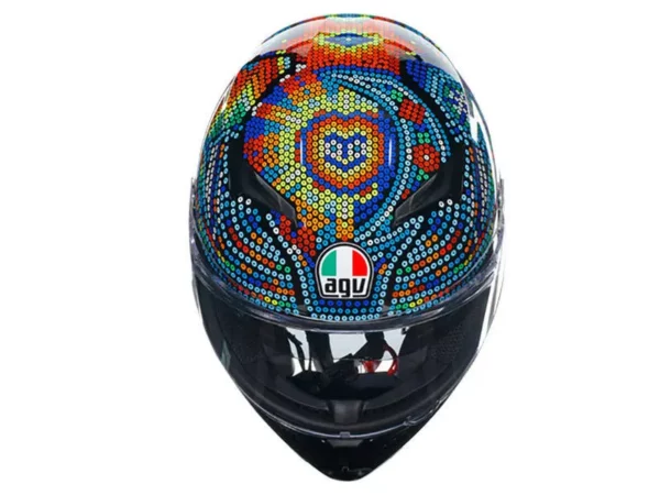 ⁦קסדה מלאה AGV K3 צבע ROSSI WINTER TEST⁩ – תמונה ⁦6⁩