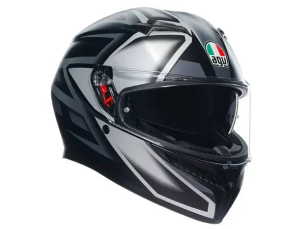 קסדה מלאה AGV K3 COMPOUND צבע שחור אפור