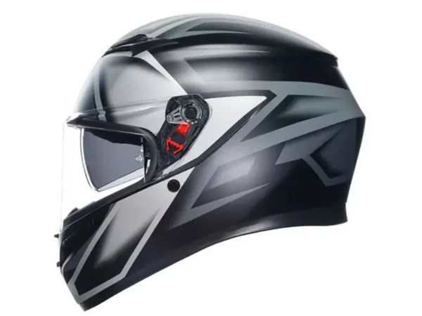 ⁦קסדה מלאה AGV K3 COMPOUND צבע שחור אפור⁩ – תמונה ⁦4⁩