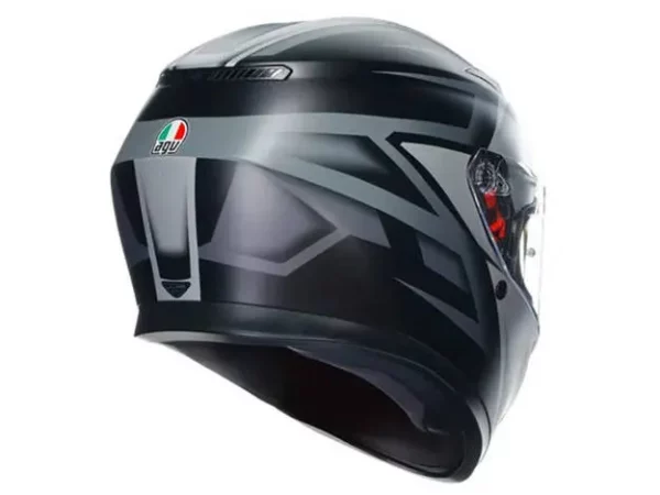 ⁦קסדה מלאה AGV K3 COMPOUND צבע שחור אפור⁩ – תמונה ⁦5⁩