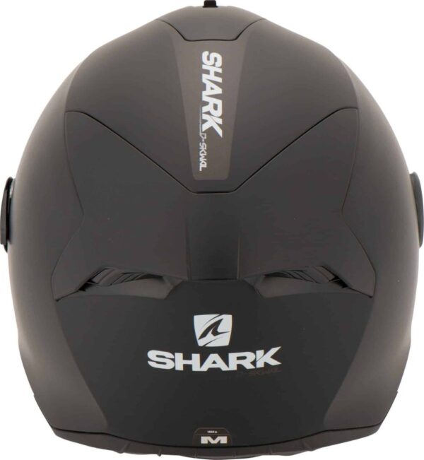 ⁦קסדה מלאה שארק שחור מט -   SHARK D-SKWAL 2 BLANK⁩ – תמונה ⁦4⁩