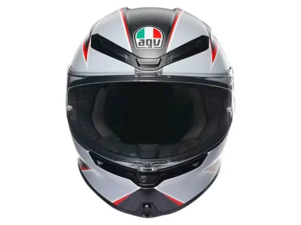 ⁦קסדה מלאה - AGV K6 S צבע אפור/שחור/אדום⁩ – תמונה ⁦3⁩