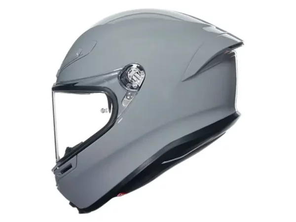 ⁦קסדה מלאה - AGV דגם K6 S צבע אפור בטון⁩ – תמונה ⁦4⁩