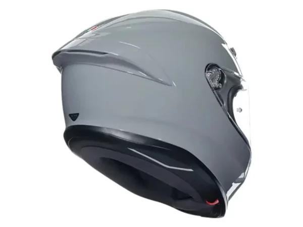 ⁦קסדה מלאה - AGV דגם K6 S צבע אפור בטון⁩ – תמונה ⁦5⁩