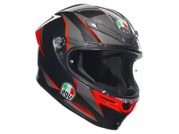קסדה מלאה - AGV K6 S צבע שחור/אדום