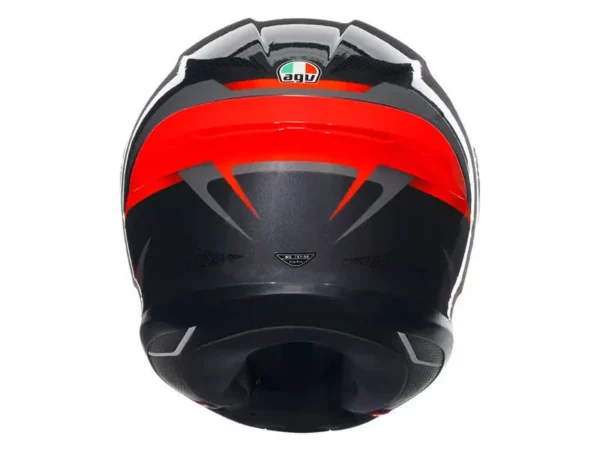 ⁦קסדה מלאה - AGV K6 S צבע שחור/אדום⁩ – תמונה ⁦5⁩
