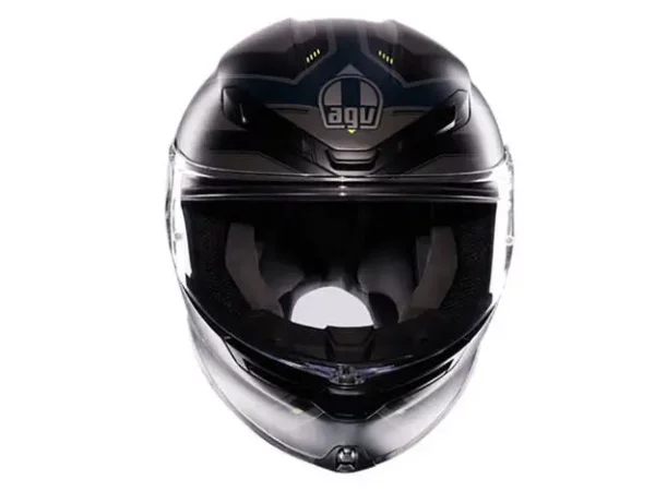 ⁦קסדה מלאה - AGV K6 S צבע אפור/כחול⁩ – תמונה ⁦2⁩