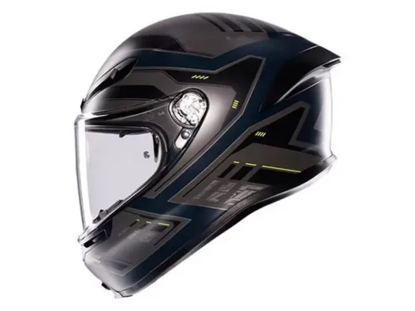 ⁦קסדה מלאה - AGV K6 S צבע אפור/כחול⁩ – תמונה ⁦4⁩