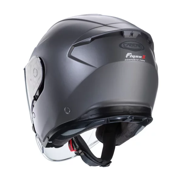 ⁦קסדה 3/4 קאברג פליון 2 אפור מט -   2 caberg flyon⁩ – תמונה ⁦3⁩