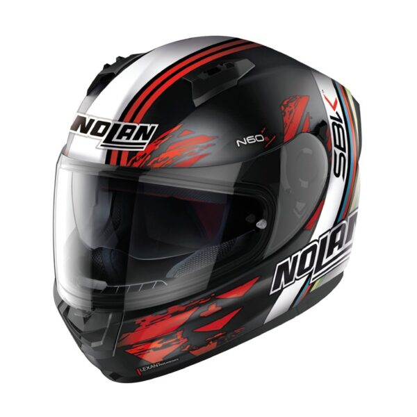 קסדה מלאה  נולאן שחור/אדום/לבן - NOLAN N60-6 SBK