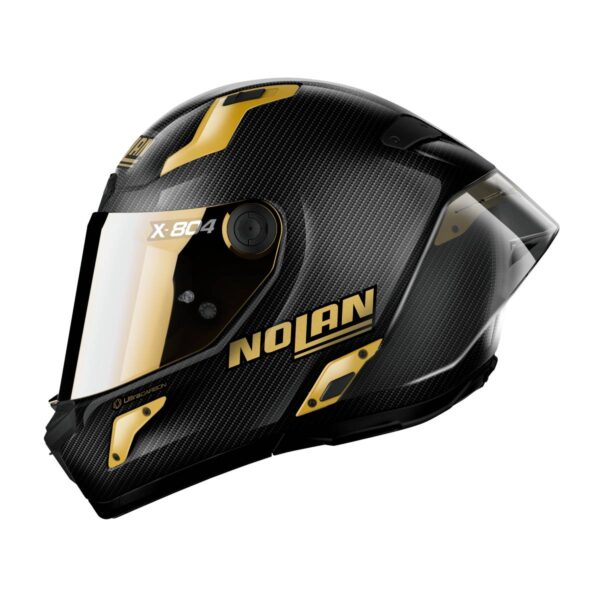 ⁦קסדה מלאה נולאן שחור/זהב - NOLAN X-804 RS ULTRA CARBON GOLDEN⁩ – תמונה ⁦2⁩