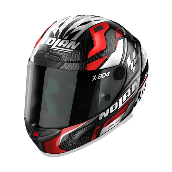 קסדה מלאה נולאן שחור/לבן/אדום- NOLAN X-804 UC MOTO GP