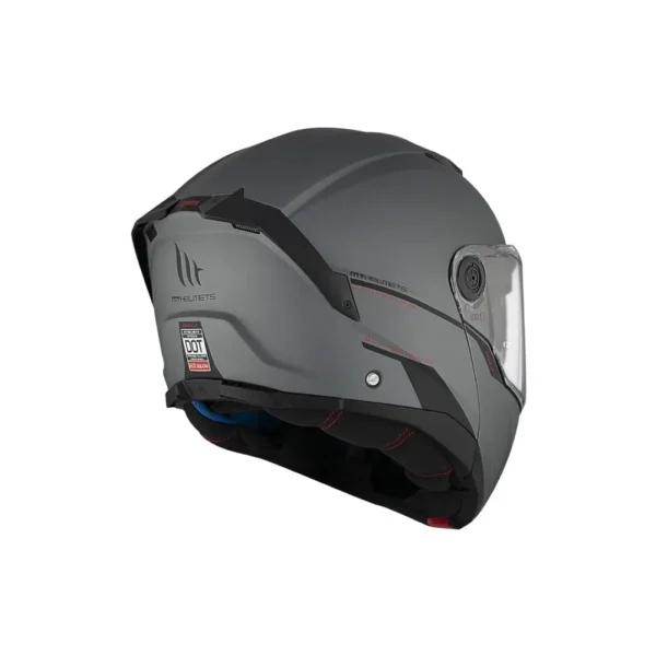 ⁦קסדה נפתחת אפור בטון - MT ATOM 2 SV SOLID⁩ – תמונה ⁦3⁩