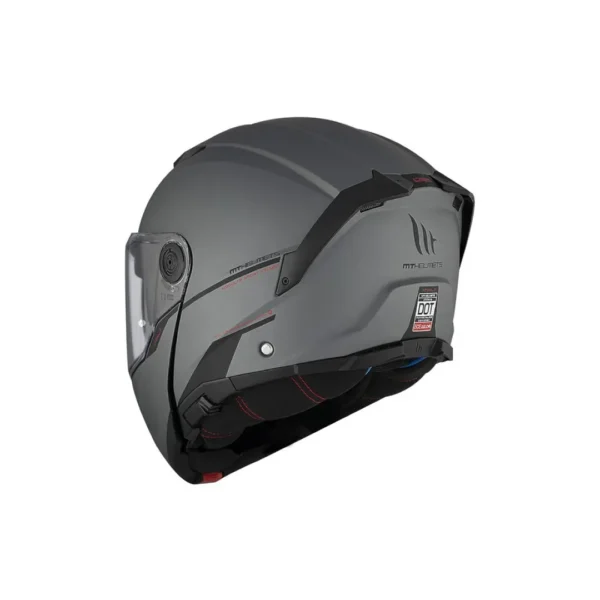 ⁦קסדה נפתחת אפור בטון - MT ATOM 2 SV SOLID⁩ – תמונה ⁦4⁩