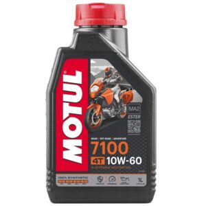 שמן סינטטי מלא לאופנוע 7100 צמיגות 10W60 מבית MOTUL