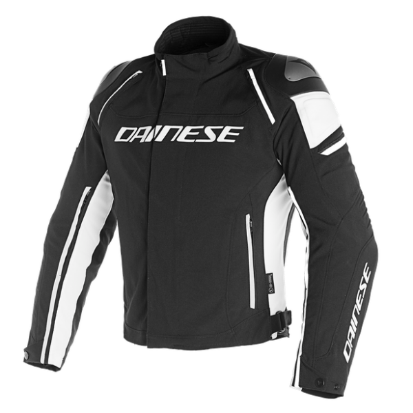 מעיל חורף שחור/לבן דיינז - DAINESE RACING 3 D DRY