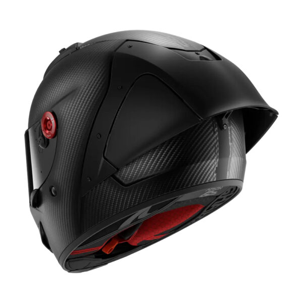 ⁦קסדה מלאה שארק שחור קרבון- SHARK AERON-GP FULL CARBON⁩ – תמונה ⁦2⁩