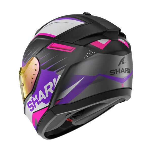 ⁦קסדה מלאה שארק שחור/ורוד - SHARK RIDILL 2 BLANK⁩ – תמונה ⁦2⁩
