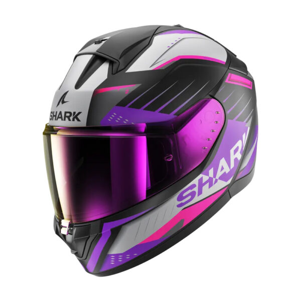 קסדה מלאה שארק שחור/ורוד - SHARK RIDILL 2 BLANK
