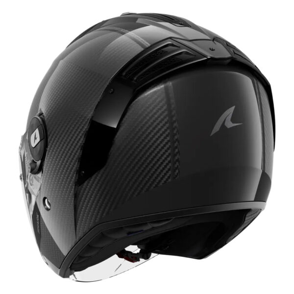 ⁦קסדה 3/4 שארק קרבון שחור - SHARK RS JET CARBON SKIN⁩ – תמונה ⁦2⁩