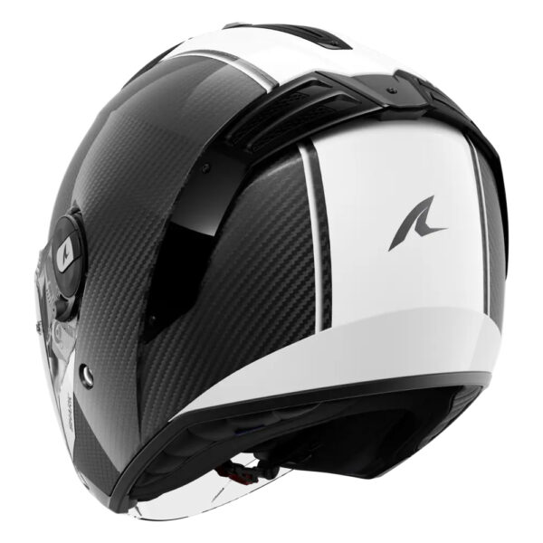 ⁦קסדה 3/4 שארק קרבון שחור/לבן - SHARK RS JET CARBON SKIN⁩ – תמונה ⁦3⁩