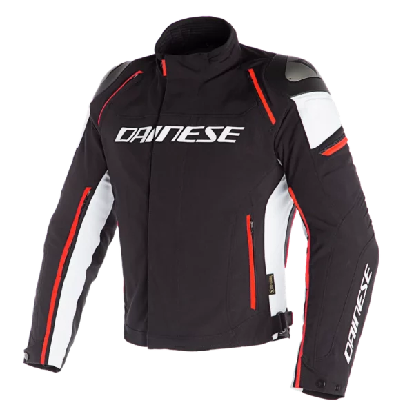 מעיל חורף שחור/לבן/אדום דיינז - DAINESE RACING 3 D DRY