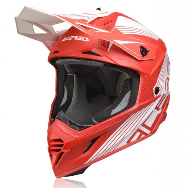 קסדת שטח אצ'רביס אדום/לבן - ACERBIS X-TRACK