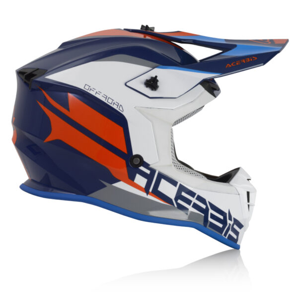 ⁦קסדת שטח אצ'רביס כחול/לבן - ACERBIS LINEAR⁩ – תמונה ⁦2⁩