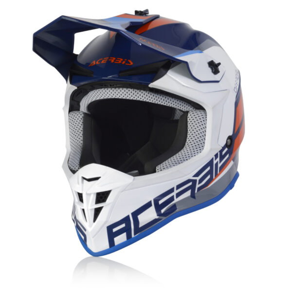 קסדת שטח אצ'רביס כחול/לבן - ACERBIS LINEAR
