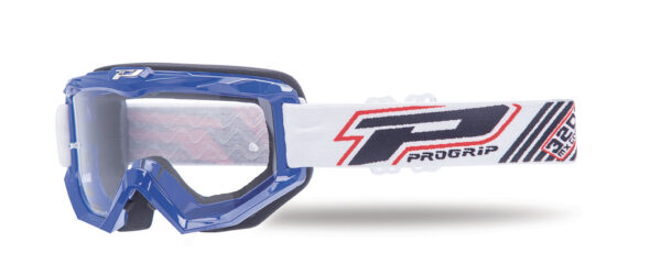 משקפי אבק פרו גריפ כחול/לבן  PROGRIP