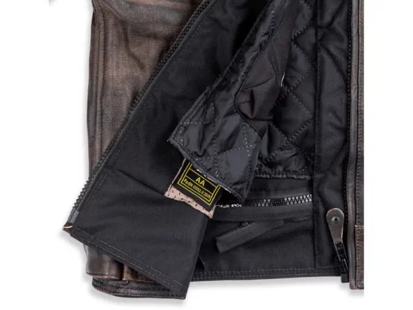 ⁦מעיל עור לאופנוע - CAT2MOTO VEGA⁩ – תמונה ⁦5⁩
