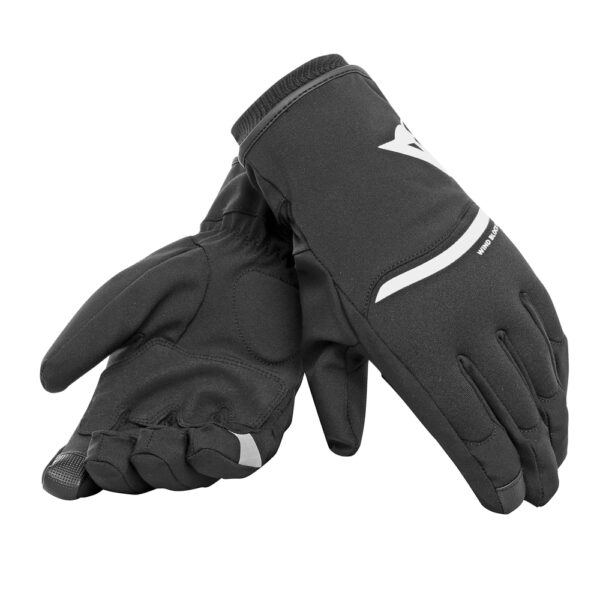כפפות חורף לאופנוע דיינז שחור/לבן - DAINESE PLAZA 2 D-DRY