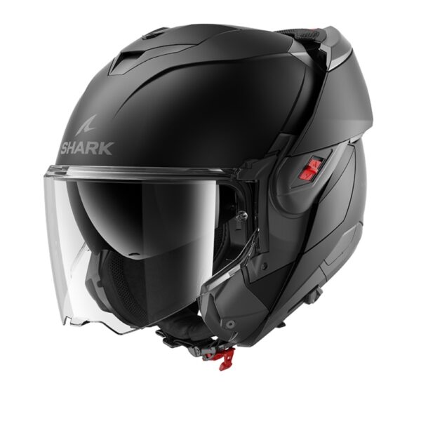 קסדה נפתחת שארק שחור מט - SHARK OXO BLANK Mat