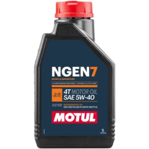 שמן סינטטי מלא לאופנוע NGEN 7 צמיגות 5W40 4T מבית MOTUL