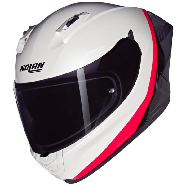 קסדה מלאה נולאן לבן/אדום - NOLAN N60-6 SPORT VERNICIATURA SPECIALE