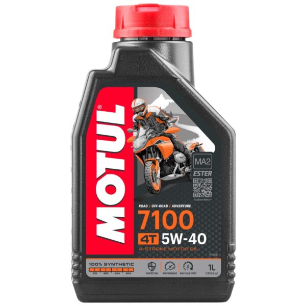 שמן סינטטי מלא 7100 צמיגות 5W40 מבית MOTUL