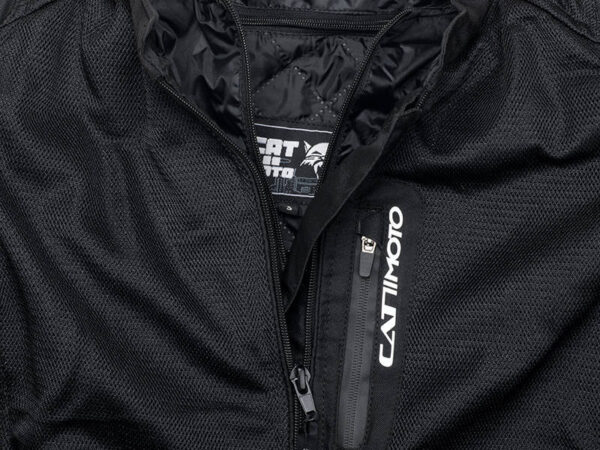 ⁦מעיל רב עונתי גברים שחור - CAT2MOTO SPEED⁩ – תמונה ⁦4⁩