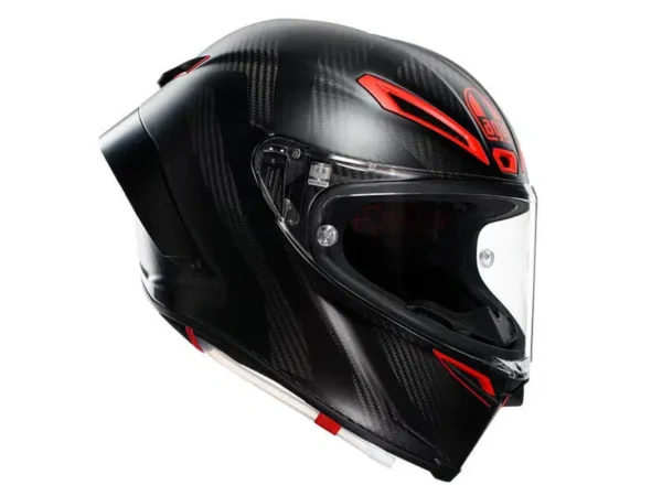 קסדה מלאה - שחור אדום מט AGV PISTA GPRR CARBON