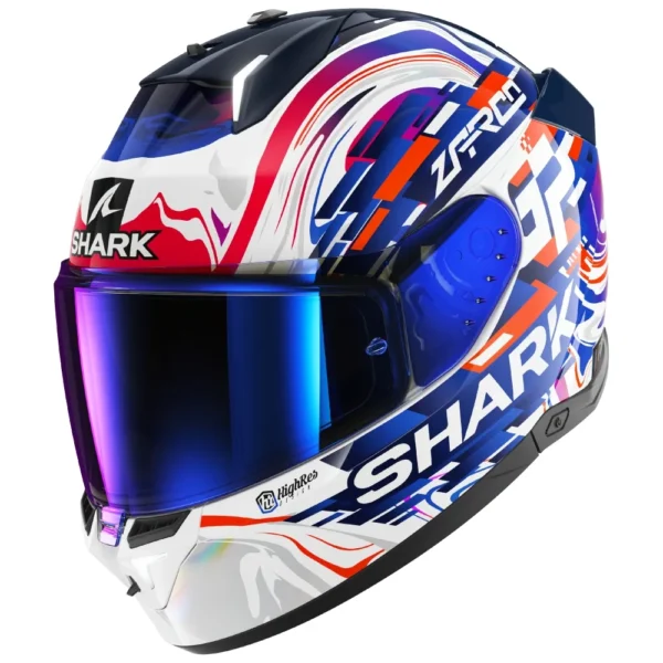 קסדה מלאה שארק לבן/כחול - SHARK SKWAL i3 REPLICA ZARCO