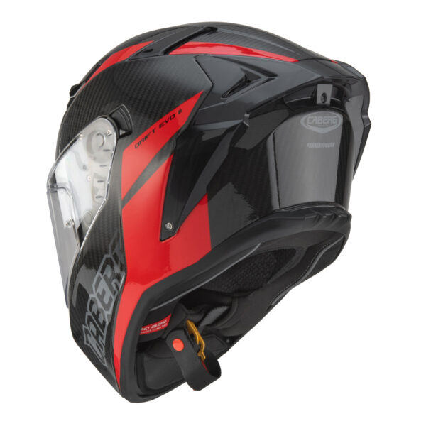⁦קסדת caberg drift evo carbon + דיבורית⁩ – תמונה ⁦7⁩