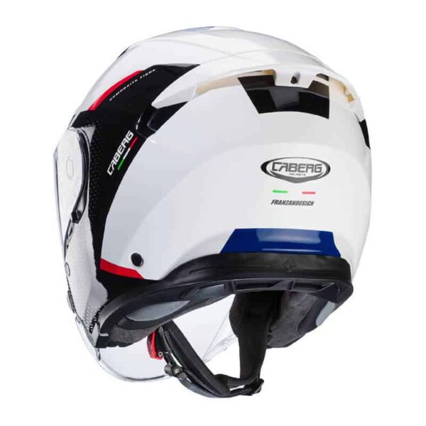 ⁦קסדה 3/4 קאברג פליון 2 לבן/שחור  -  CABERG FLYON CARBON 2⁩ – תמונה ⁦3⁩
