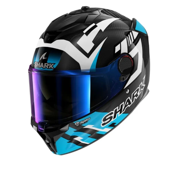 קסדה מלאה שארק ספרטן קרבון תכלת - SHARK SPARTAN GT PRO REPLICA ZARCO