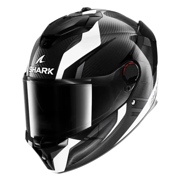 קסדה מלאה שארק ספרטן קרבון שחור/לבן - SHARK SPARTAN GT PRO KULTRAM CARBON