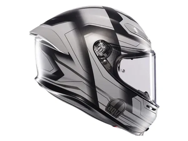 ⁦קסדה מלאה AGV K6 S ULTRASONIC צבע שחור/אפור מט⁩ – תמונה ⁦3⁩