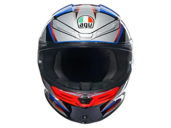 ⁦קסדה מלאה AGV K6 S SLASHCUT צבע כחול\אפור\אדום⁩ – תמונה ⁦4⁩