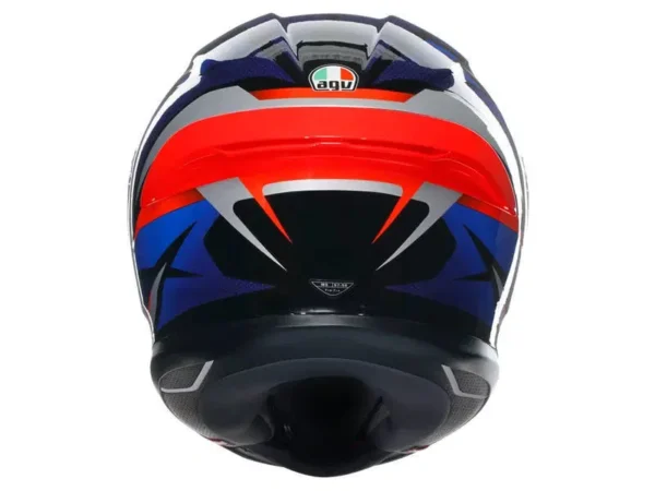 ⁦קסדה מלאה AGV K6 S SLASHCUT צבע כחול\אפור\אדום⁩ – תמונה ⁦6⁩