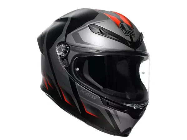קסדה מלאה AGV K6 S KARVE צבע שחור\אפור מט